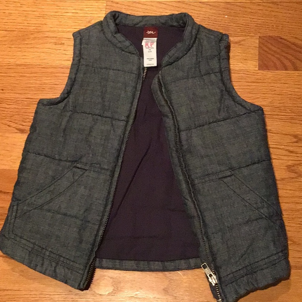 Tea Collection “DenimLook” puffy jacket Vest XS2-3